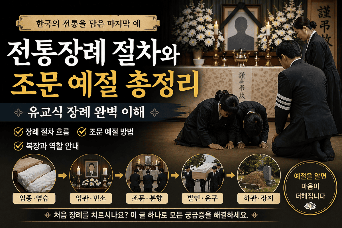 전통장례 절차와 조문 예절 총정리