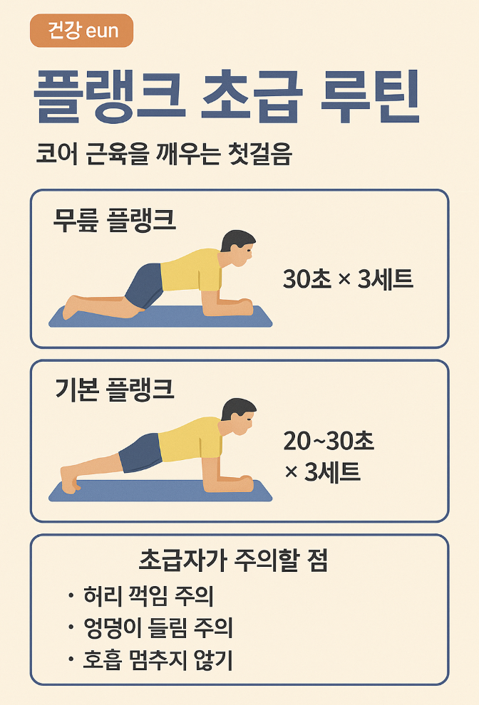 플랭크 루틴 이미지