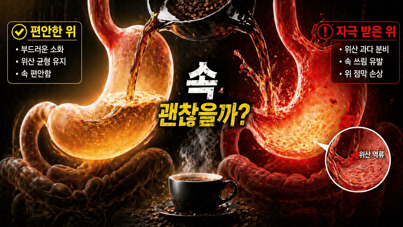 소화 기관과 커피의 관계