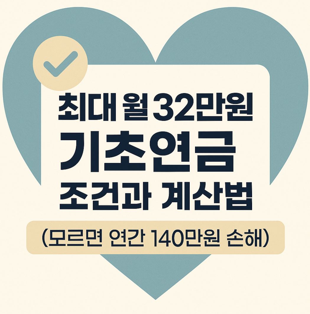 기초연금 조건과 계산법