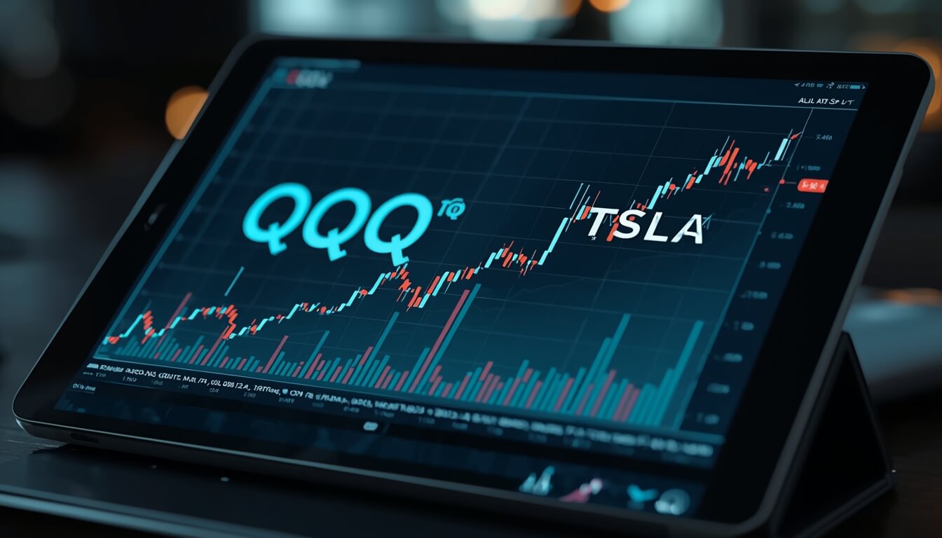 높은 주가를 기록 중인 나스닥 지수 추종 ETF 차트
