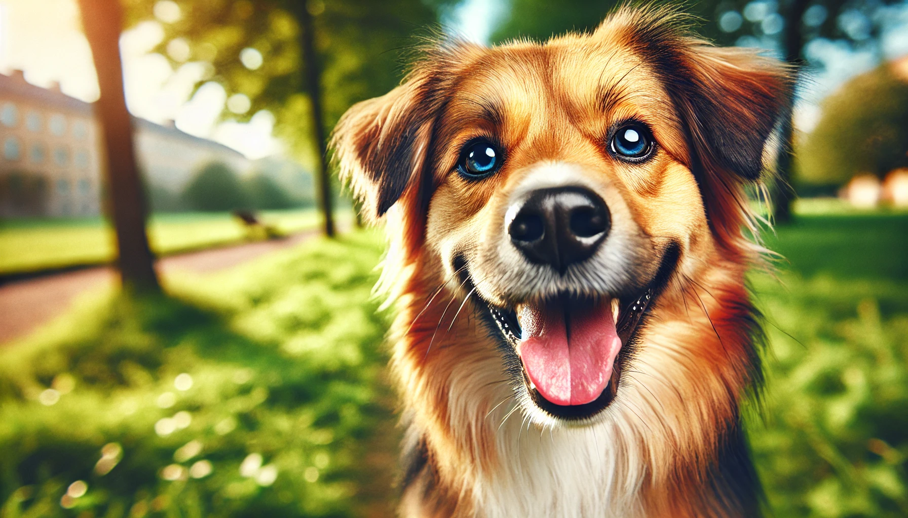 웃는 강아지 사진