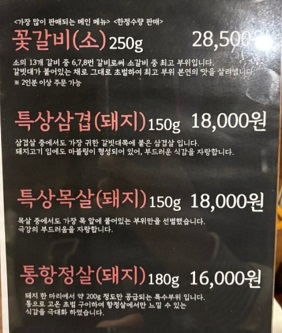 메뉴판