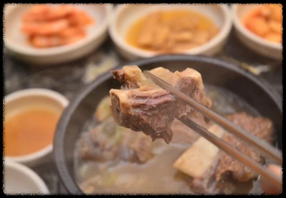 야들야들한 갈비의 모습