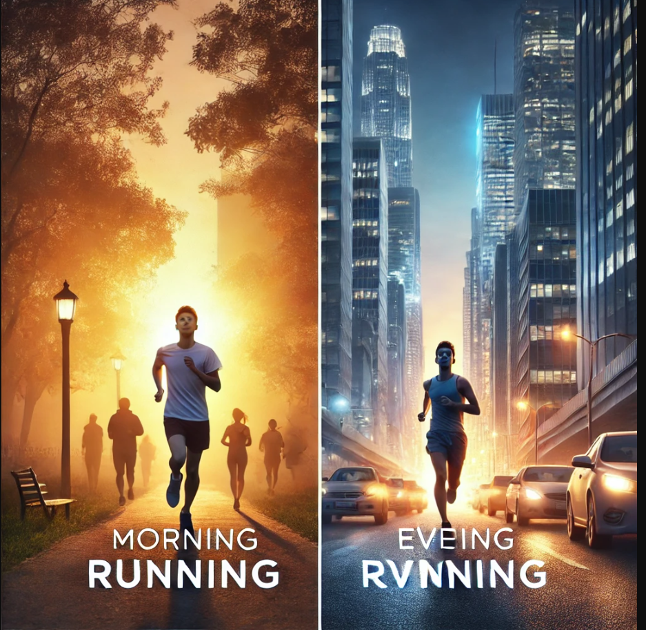 아침 러닝 저녁러닝 사진