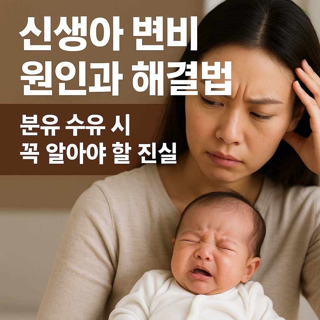 신생아 변비 원인과 해결법-분유 수유 시 꼭 알아야 할 진실