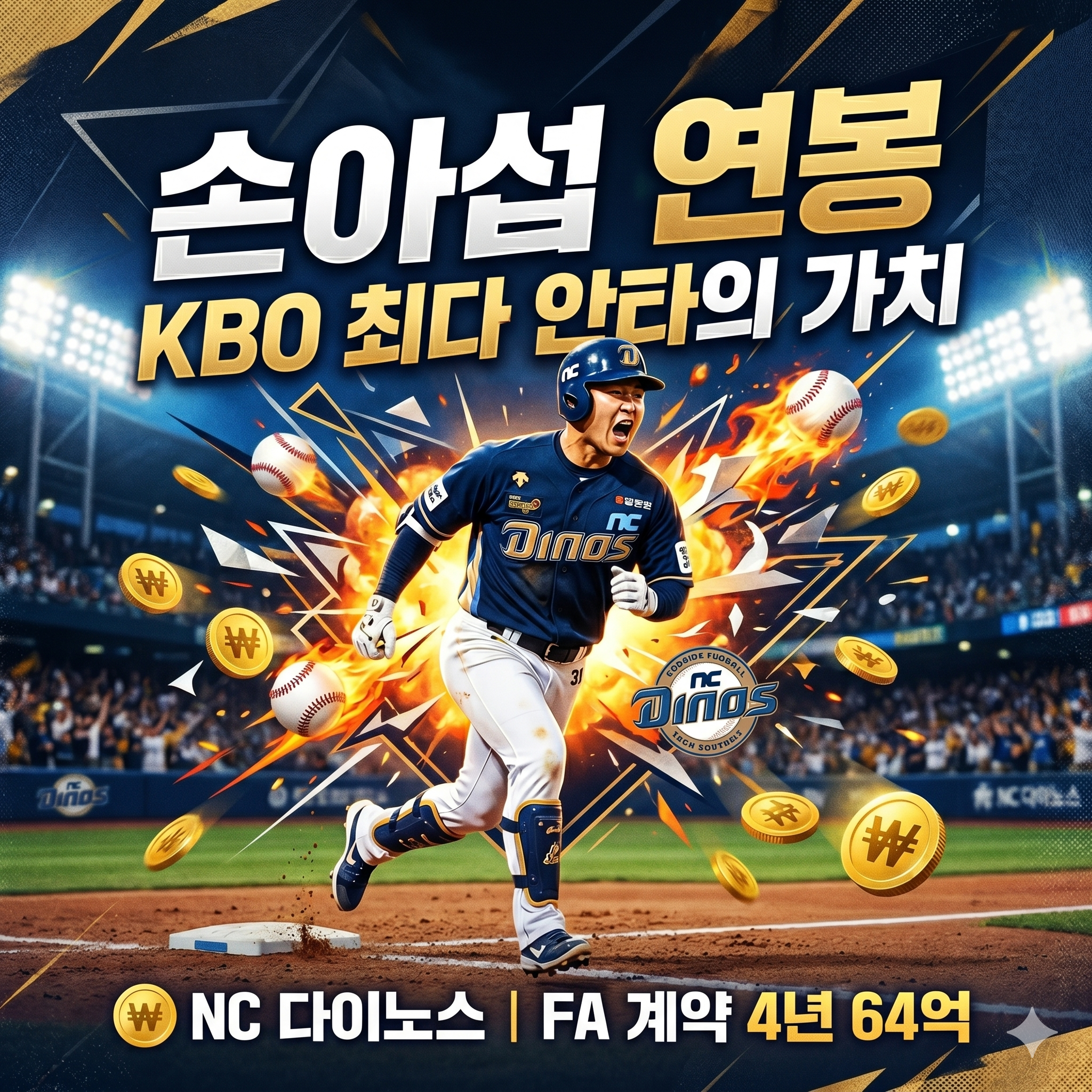 NC 다이노스 손아섭 연봉 및 FA 계약 현황 총정리