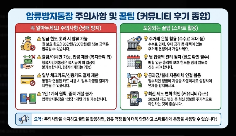 생계비통장 개설 조건 및 필요서류 [2026년 기준] 신청 자격 확인 및 준비물 3가지