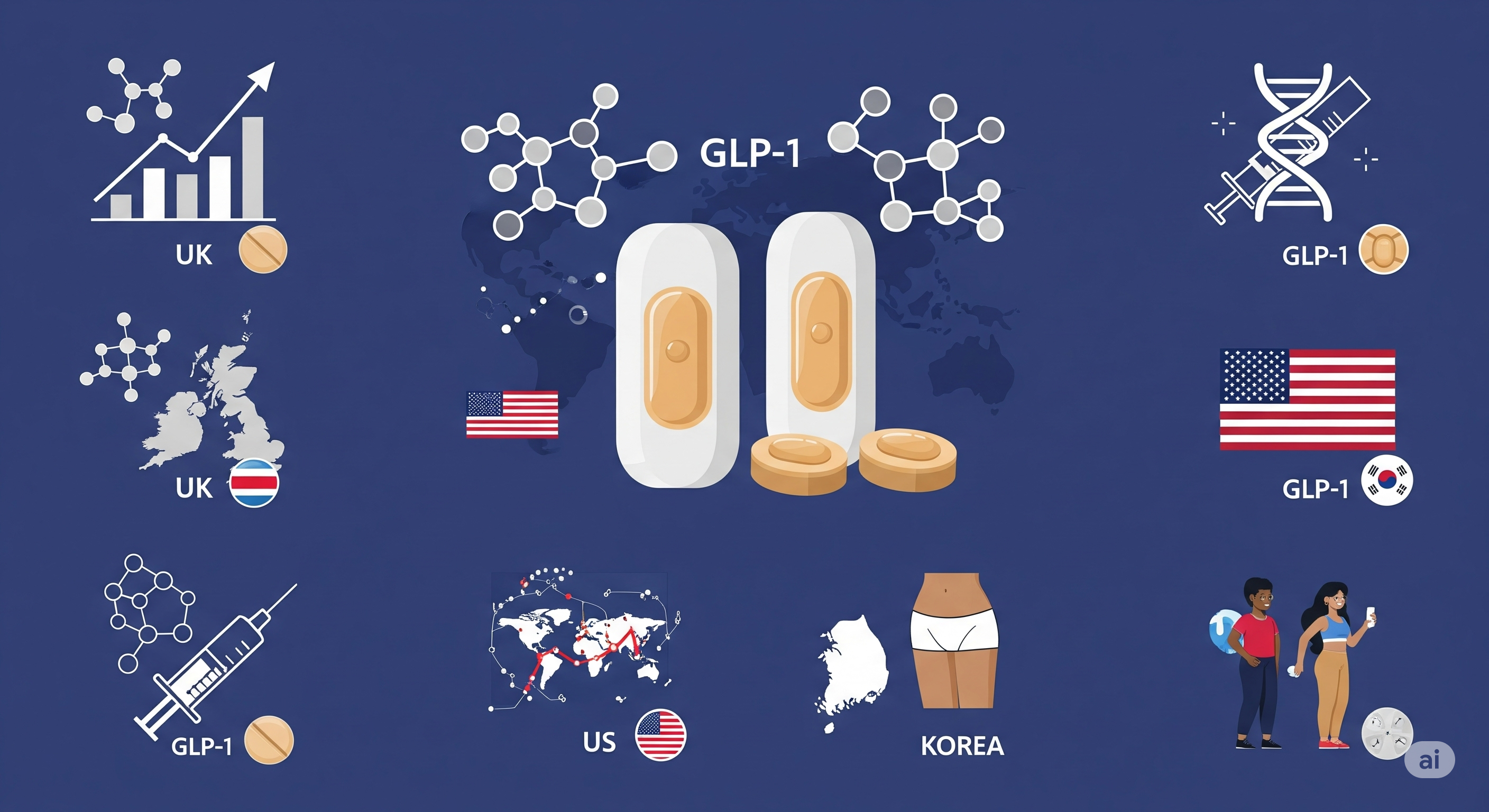 &quot;GLP-1 체중감량 열풍&quot;에 대한 이미지입니다.