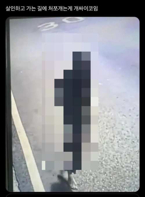 순천 여고생 살인사건 살인 직후 얼굴 모습 장면.