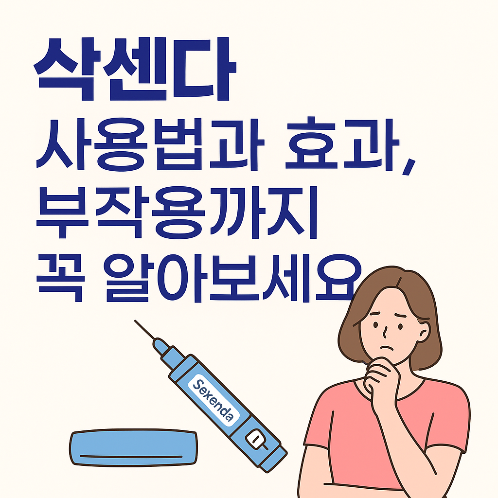 삭센다 사용방법 효과 부작용