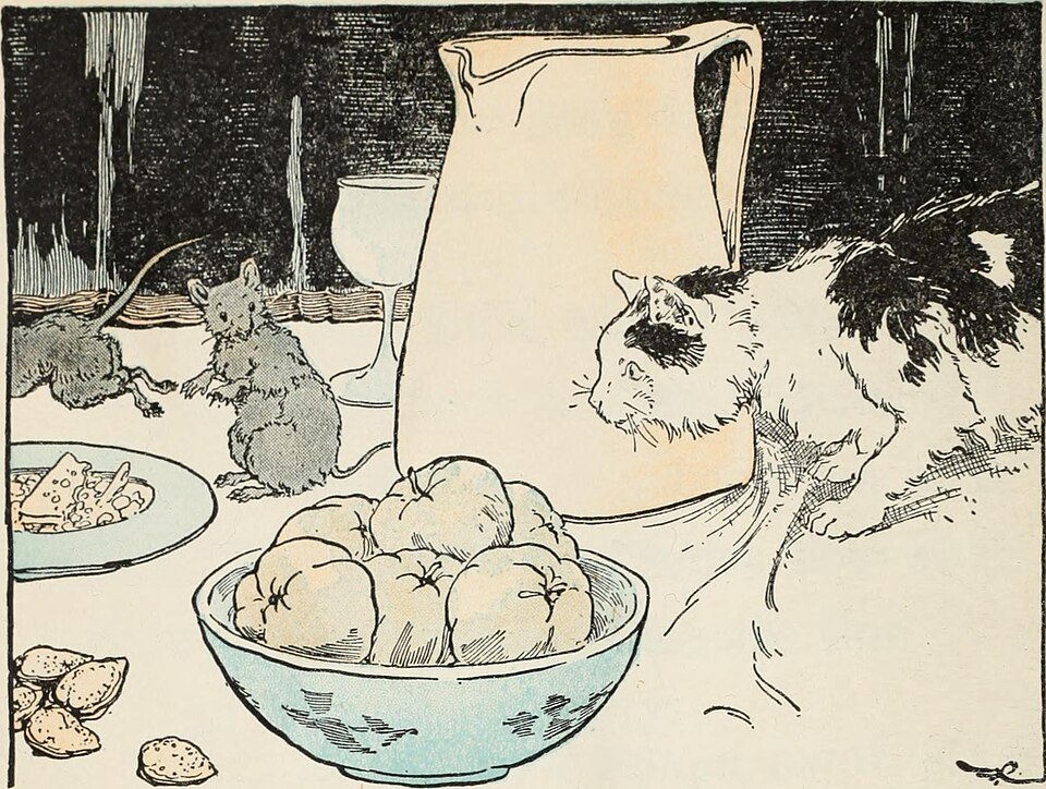 고양이로부터-도망가는-시골쥐-와도시쥐