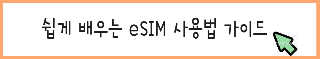 해외여행 시 꼭 알아야 할 유심과 eSIM 사용법 정리 관련사진