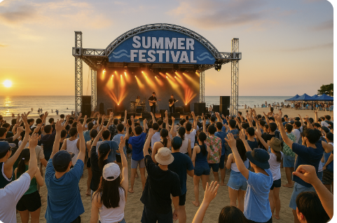 2025 강릉 경포해수욕장 썸머 페스티벌 – 바다와 음악이 어우러진 여름밤! 관련 사진