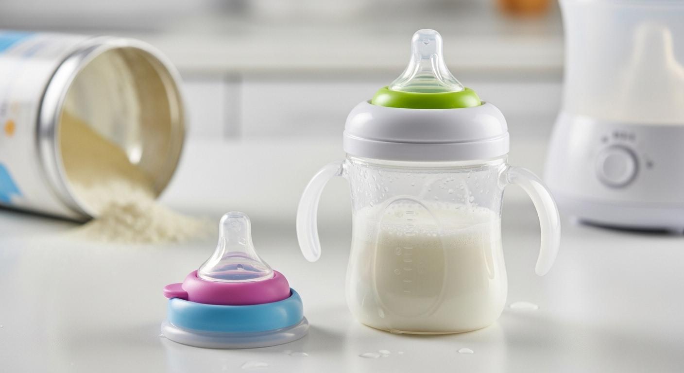 아기 분유 빨대컵