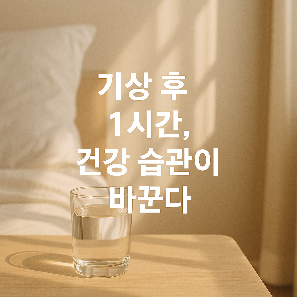 🌅 아침 1시간이 인생을 바꾼다! 건강 루틴 5단계 완성법