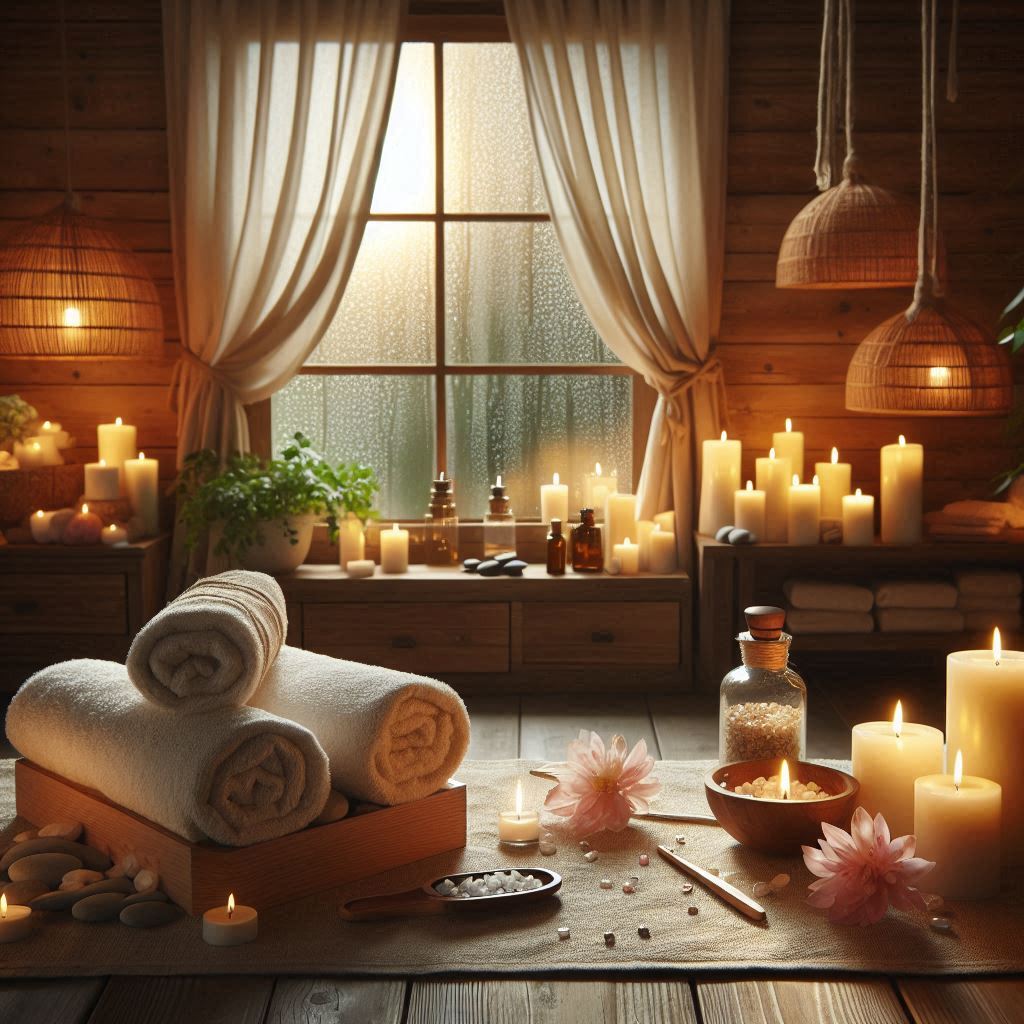 피부,체형관리 샵 배경