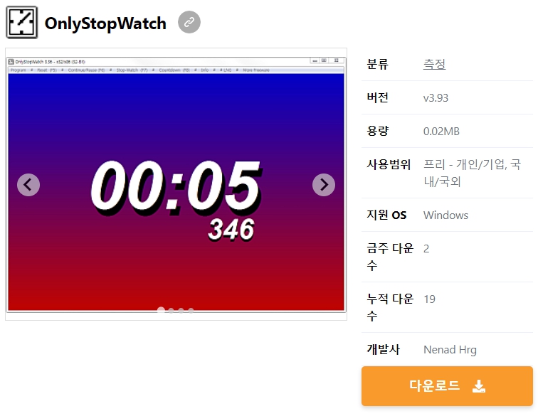 OnlyStopWatch