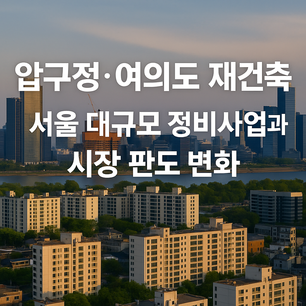 압구정&middot;여의도 재건축 &mdash; 서울 대규모 정비사업과 시장 판도 변화