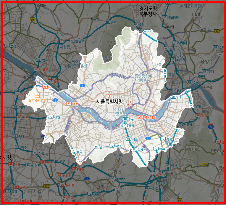 서울 지도 보기 (스마트 서울맵)