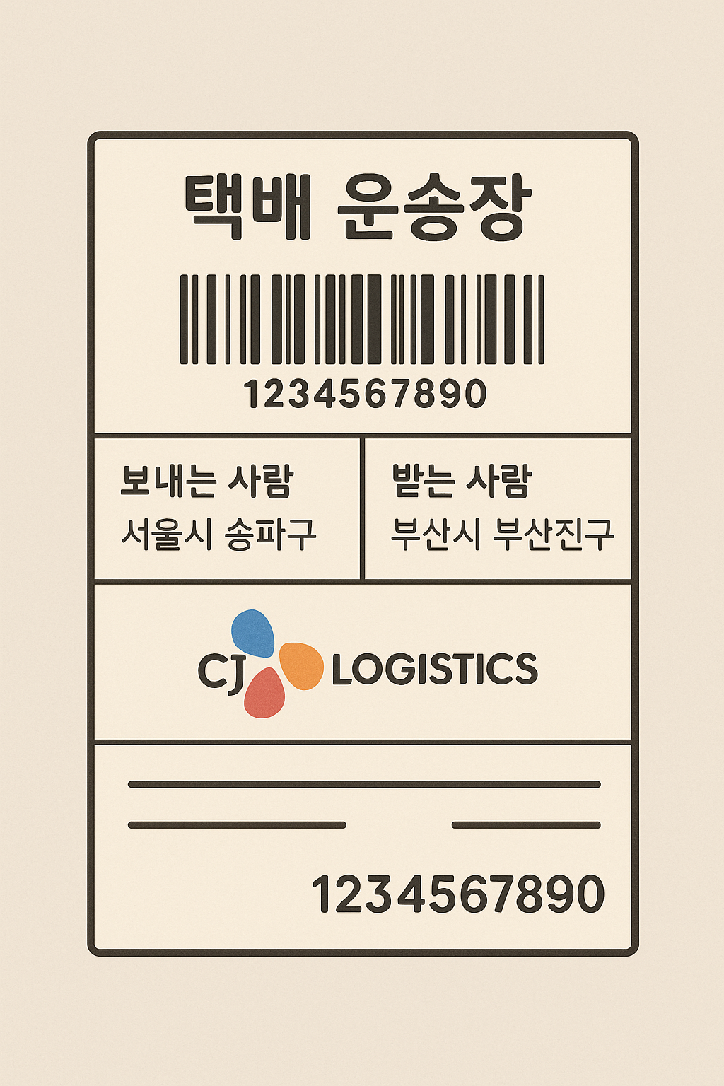 배달-택배-증빙자료-예시-택배-운송장