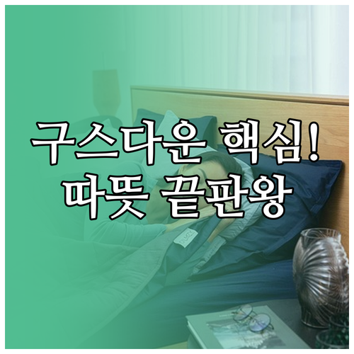 블프 침구 쇼핑: 가볍고 따뜻한 구스..