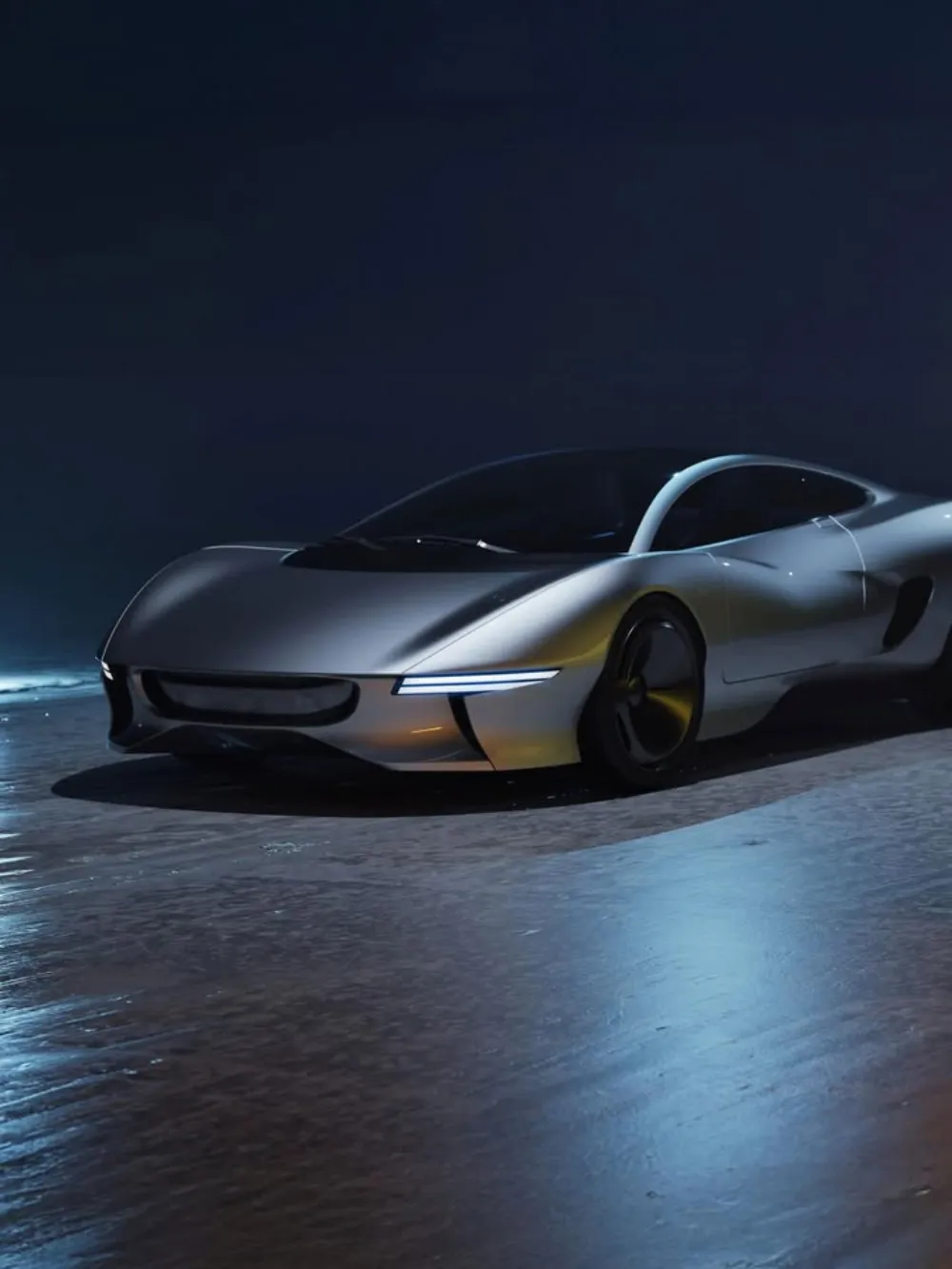 오리지널 XJ220의 은빛 색상을 살려 매끈하게 디자인된 XJ220 콘셉트