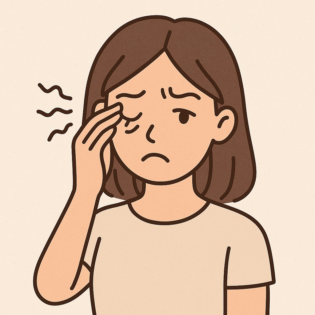 눈 밑 떨림