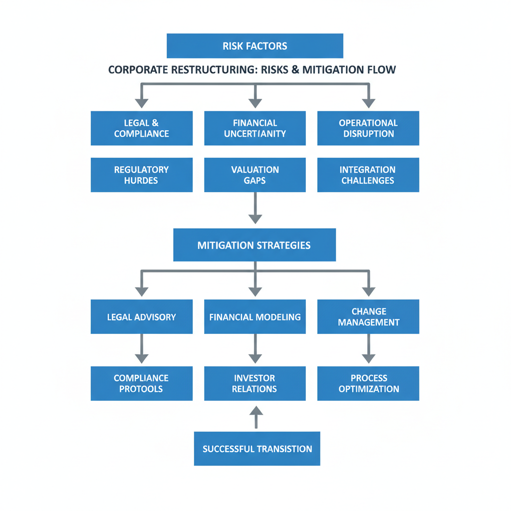 법인 전환 과정의 주요 리스크 요인 및 대응 방안 체계도