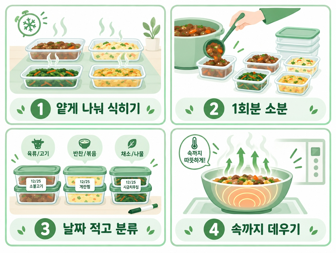 명절 음식 식중독 예방 보관 단계