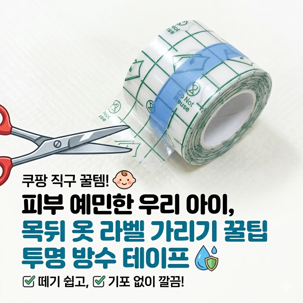 쿠팡에서 구매한 롤 형태의 투명 방수테이프 제품 사용후기. 생활밀착형 방수테이프 사용방법 꿀팁