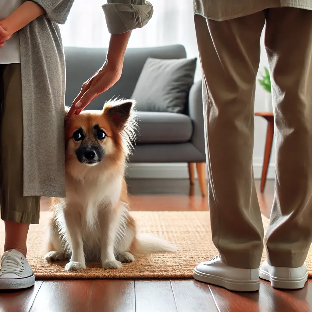 강아지가 낯선 사람을 만났을 때 대처하는 방법과 훈련 요령