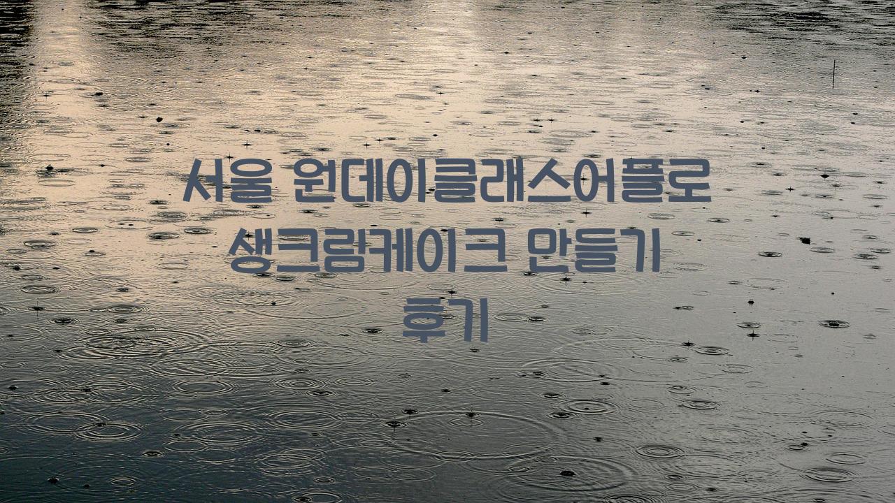 원데이클래스어플