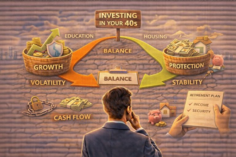 40대 투자 전략과 안정성 관련 이미지