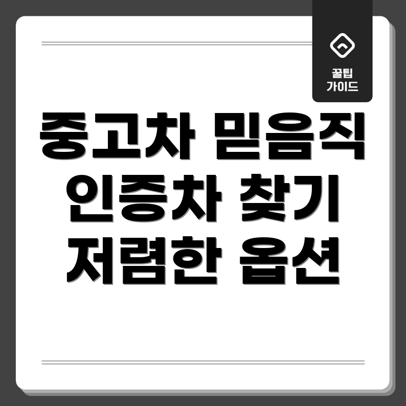 중고차 인증