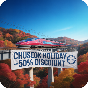 2025 코레일 추석 연휴 열차 반값(50%)할인 이미지