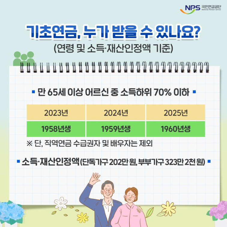 기초연금 수급자격