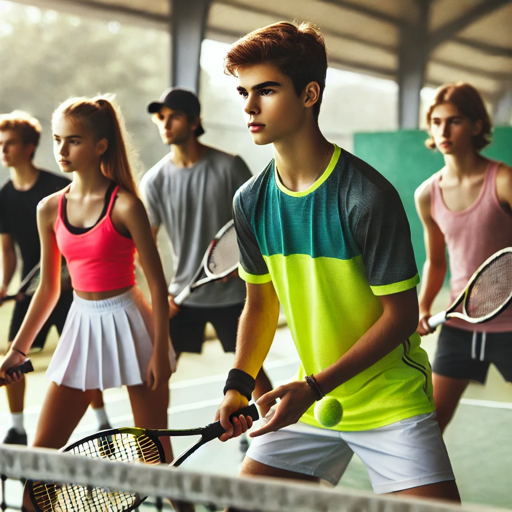 10대 테니스 꿈나무에 관한 사진