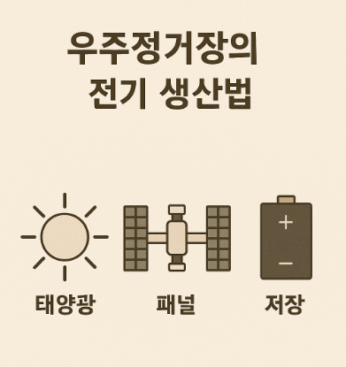 우주정거장의 전기 생산법