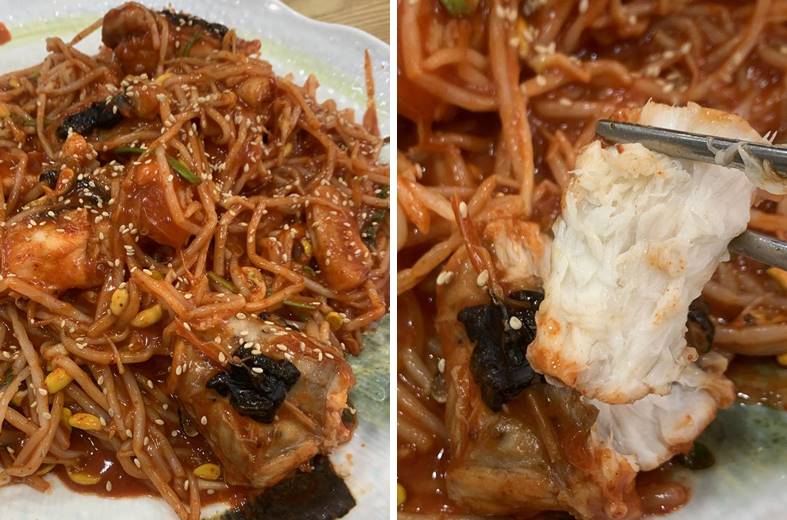 살이 싱싱한 아귀찜