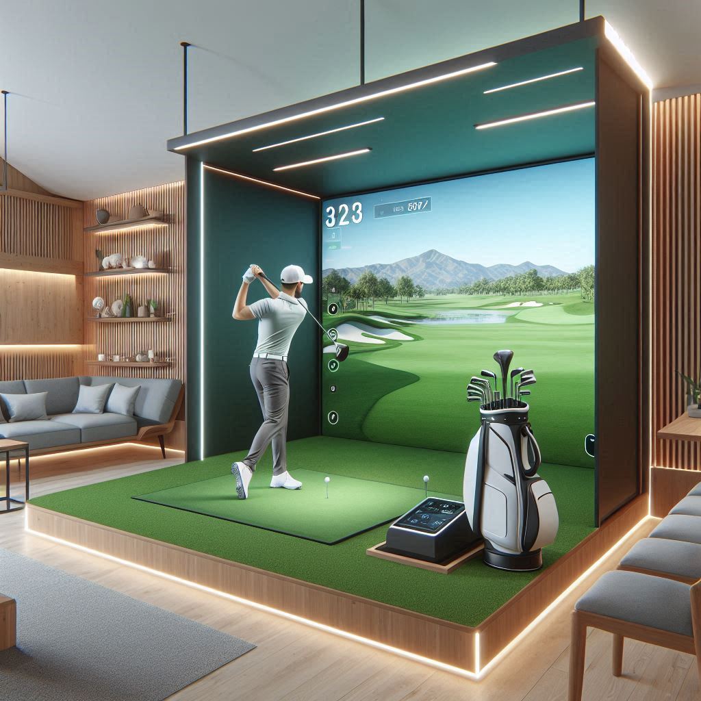 스크린골프장 배경