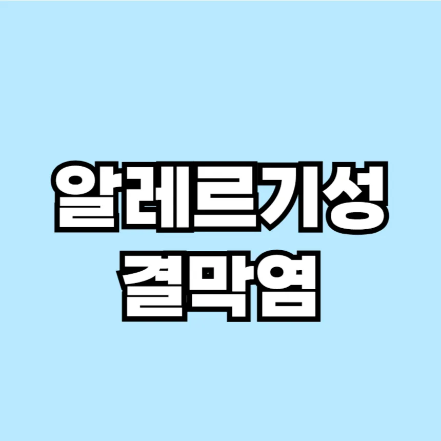 알레르기성 결막염 증상