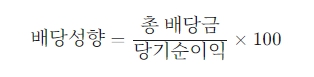 배당성향 공식 이미지