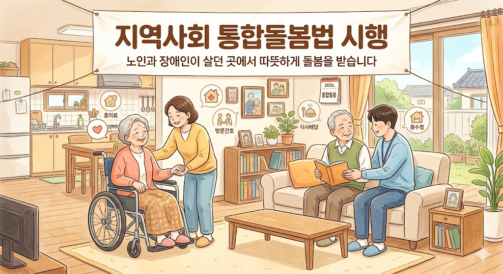 지역사회 통합돌봄법 시행,배경,제도적 가치 알아보기