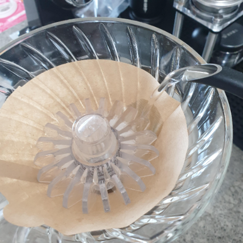 8g레시피와 13g레시피: 소량의 원두로 브루잉 해보자_13g_린싱