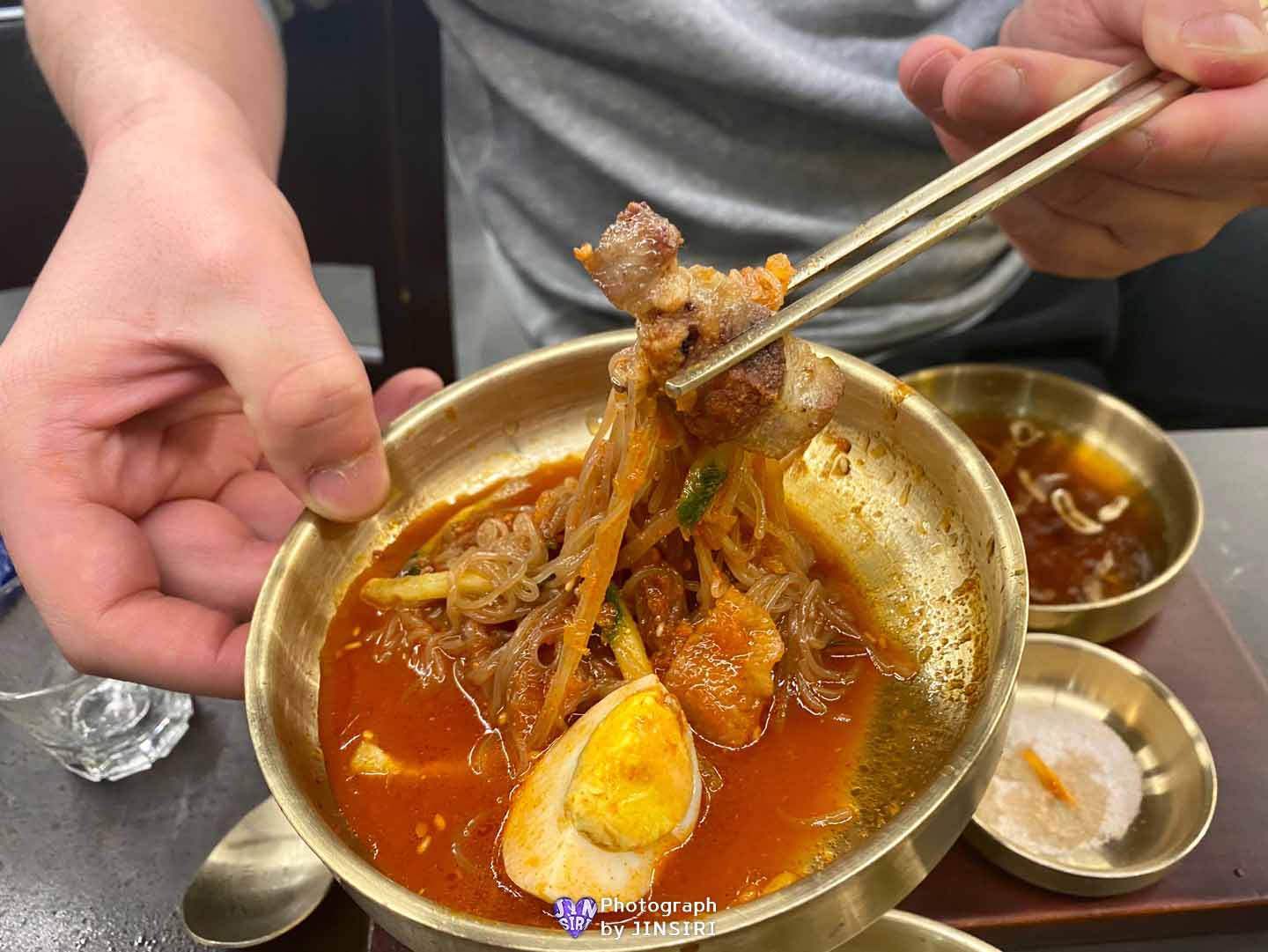 원주 무실동 삼겹식당 삼겹살 고깃집 맛집 추천 명이나물 데이트