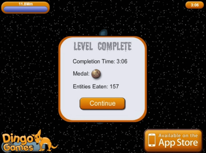 테이스티-플래닛-디노타임-플래시게임-종료-화면