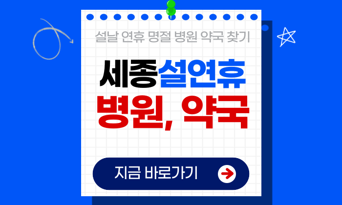 세종 설연휴 병원