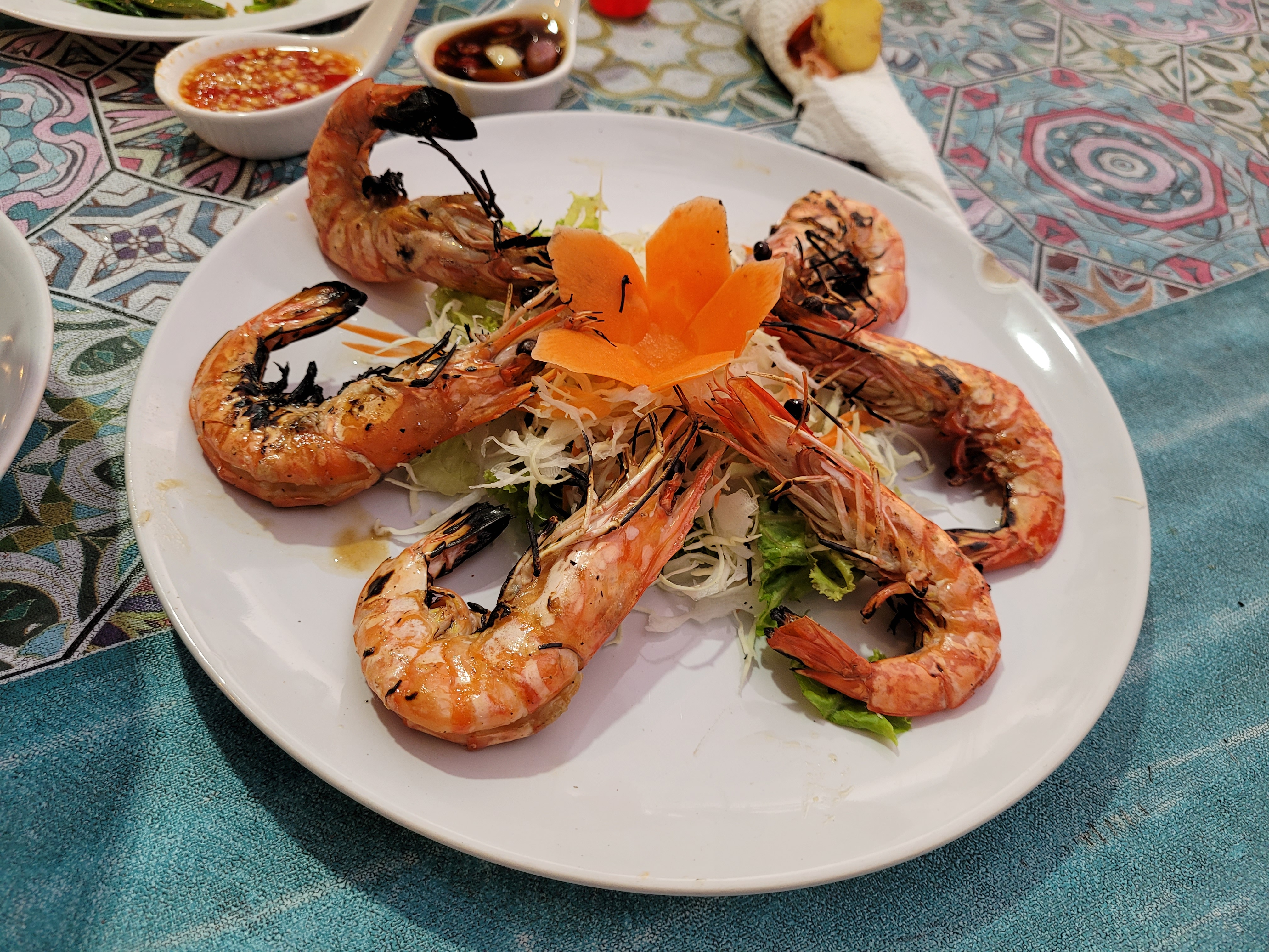 잘 구워진 새우구이