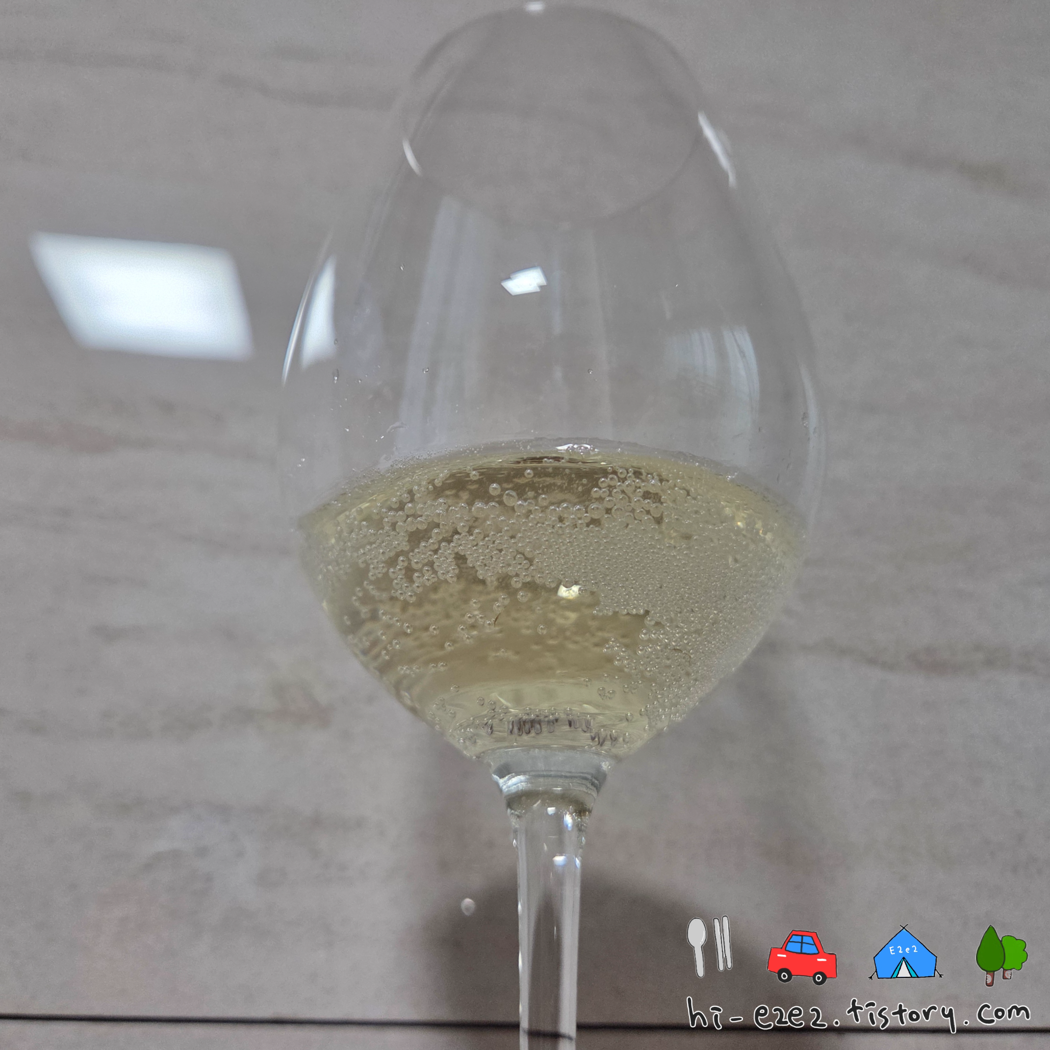 산테로 모스카토 거품 디테일